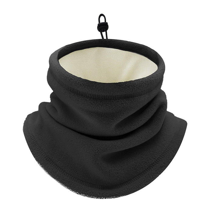 Winter Neck Warmer Gaiter Soft Gifts for Running Snowboarding Outdoor Sports Black