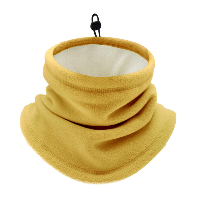 Winter Neck Warmer Gaiter Soft Gifts for Running Snowboarding Outdoor Sports Yellow