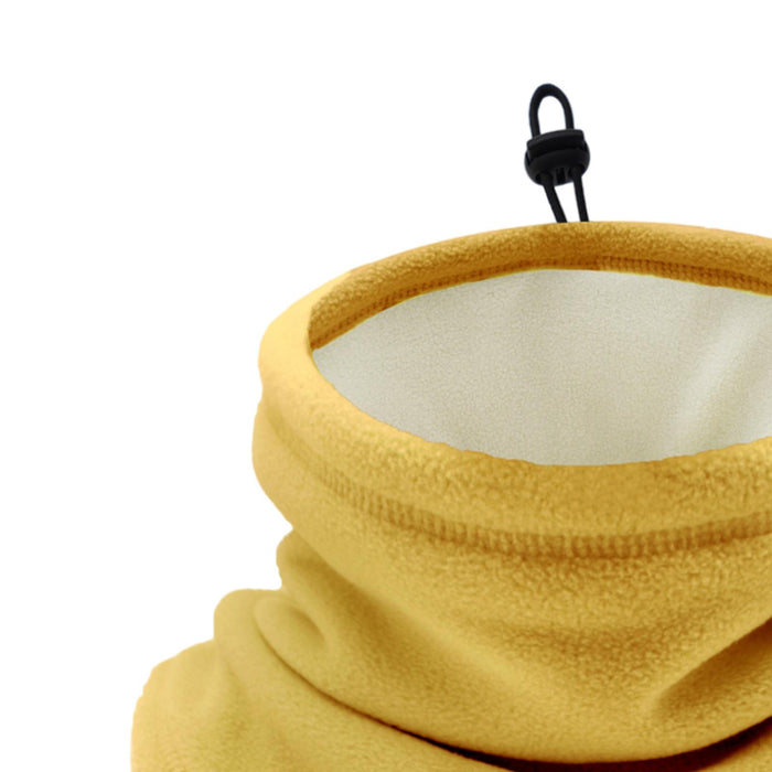 Winter Neck Warmer Gaiter Soft Gifts for Running Snowboarding Outdoor Sports Yellow