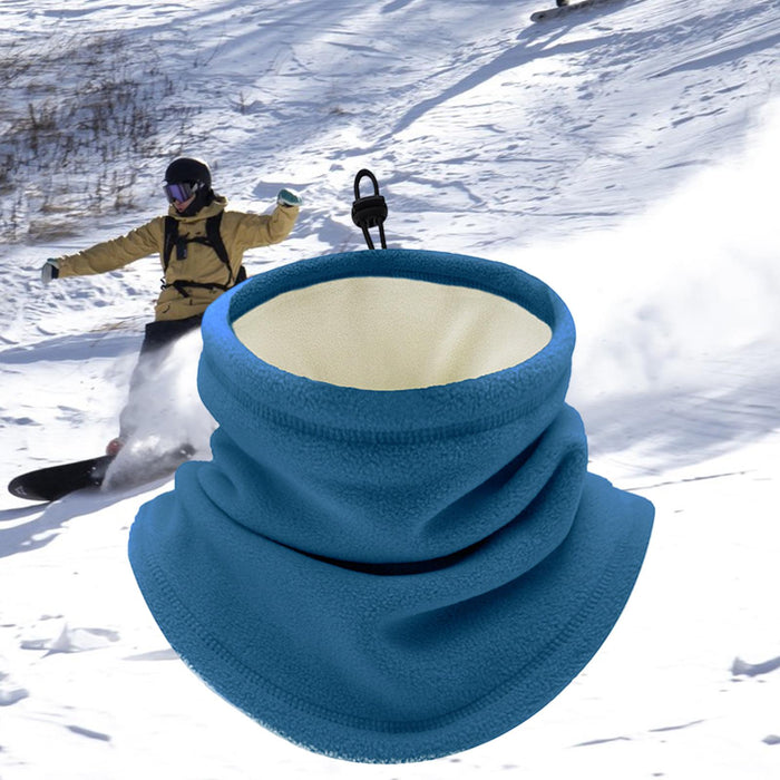 Winter Neck Warmer Gaiter Soft Gifts for Running Snowboarding Outdoor Sports Blue