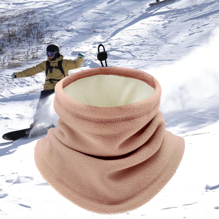 Winter Neck Warmer Gaiter Soft Gifts for Running Snowboarding Outdoor Sports Pink