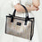 Women Shoulder Bag Satchel Lightweight Tote Bag for Vacation Travel Birthday Beige