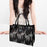 Women Shoulder Bag Satchel Lightweight Tote Bag for Vacation Travel Birthday Black