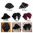 Women Hair Claw Clip Headdress Hairpin Non Slip Barrette for Long Thick Hair Black Beads 11x2x7cm