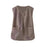 Crofta Womens Fleece Vest Soft Comfortable Warm Sleeveless for Autumn Spring Khaki