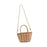 Tote Bag for Women W/ Zipper Weaving Handbag for Shopping Commuting Vacation Brown