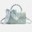 Womens Shoulder Bag Gifts Fashionable Travel Tote Bag for Beach Party Office Green