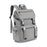 Casual Backpack Fashion Large Capacity Men Daypack for Work Camping Training Grey