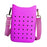 Phone Holder Bag Elegant Soft Holes Shoulder Bag for Outdoor Traveling Sport Purple