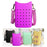 Phone Holder Bag Elegant Soft Holes Shoulder Bag for Outdoor Traveling Sport Purple