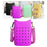 Phone Holder Bag Elegant Soft Holes Shoulder Bag for Outdoor Traveling Sport Purple