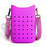 Phone Holder Bag Elegant Soft Holes Shoulder Bag for Outdoor Traveling Sport Purple