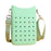 Phone Holder Bag Elegant Soft Holes Shoulder Bag for Outdoor Traveling Sport Green