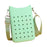 Phone Holder Bag Elegant Soft Holes Shoulder Bag for Outdoor Traveling Sport Green