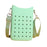 Phone Holder Bag Elegant Soft Holes Shoulder Bag for Outdoor Traveling Sport Green