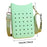 Phone Holder Bag Elegant Soft Holes Shoulder Bag for Outdoor Traveling Sport Green