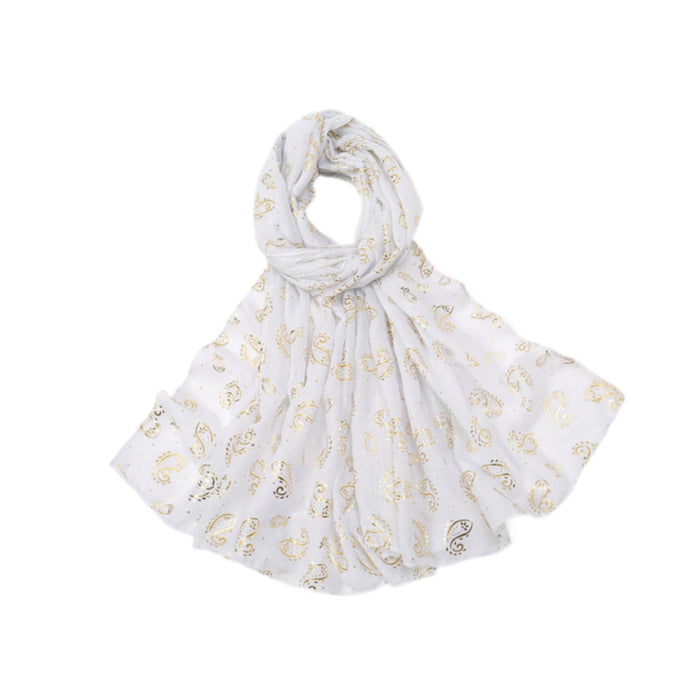 Fashion Scarf for Women Comfortable Elegant Headscarf for Outdoor Activities White