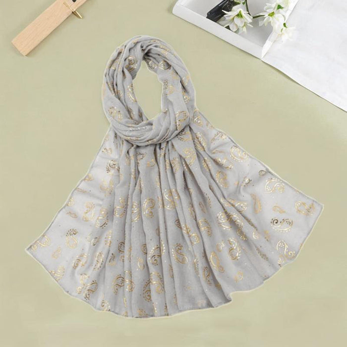 Fashion Scarf for Women Comfortable Elegant Headscarf for Outdoor Activities Gray