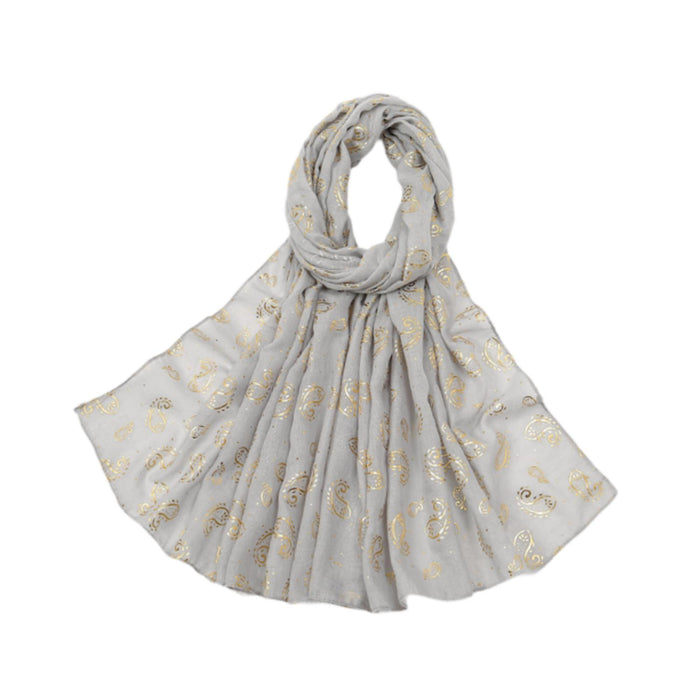 Fashion Scarf for Women Comfortable Elegant Headscarf for Outdoor Activities Gray