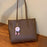 Women PU Leather Tote Bag Shoulder Bag Chic Ladies Pouch Beach High Capacity