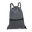 Crofta Drawstring Backpack Stylish Casual Drawstring Bag for Hiking Shopping Street Gray