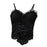 Crofta Women Lace Tank Top Gothic Bra Corset Bustier Crop Top for Club Date Cosplay Black