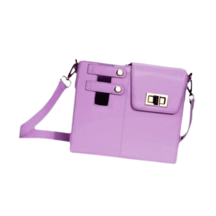 Crofta Crossbody Water Cup Storage Bag Trendy Shoulder Bag for Shopping Work Travel Purple