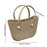 Beach Hole Bag Handbag Waterproof Travel Bag Summer Fashion Beach Basket Bag Khaki