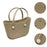 Beach Hole Bag Handbag Waterproof Travel Bag Summer Fashion Beach Basket Bag Khaki