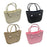 Beach Hole Bag Handbag Waterproof Travel Bag Summer Fashion Beach Basket Bag Khaki