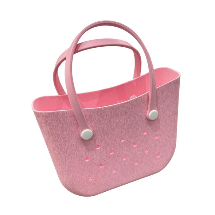 Beach Hole Bag Handbag Waterproof Travel Bag Summer Fashion Beach Basket Bag Pink