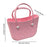 Beach Hole Bag Handbag Waterproof Travel Bag Summer Fashion Beach Basket Bag Pink