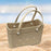 Women Beach Bag Pouch Creative Storage Bag Open Bag for Party Holiday Hiking Khaki