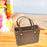 Women Beach Bag Pouch Creative Storage Bag Open Bag for Party Holiday Hiking Brown