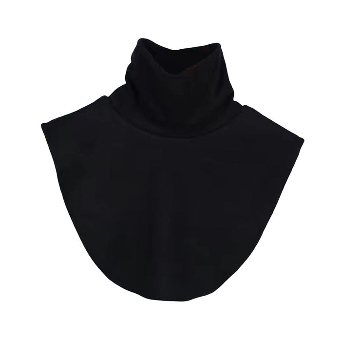 Crofta Women Turtleneck Dickey High Neck Mock Collar for Street Daily Outings Dates Black