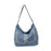 Crofta Women Denim Shoulder Bag Travel Shoulder Bag Retro Style Pouch Jean Tote Bag Light Blue