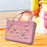 Beach Bag Creative Supplies Portable Pouch Beach Tote for Travel Party Pink