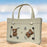 Beach Bag Creative Supplies Portable Pouch Beach Tote for Travel Party White