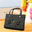 Beach Bag Creative Supplies Portable Pouch Beach Tote for Travel Party Black