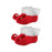 1 Pair of Red Christmas Elf Shoes for Adults for Christmas Halloween Festive Length 24cm