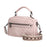 Crofta Women Shoulder Handbag Stylish Portable Lady Bag for Commuting Events Street Light Pink