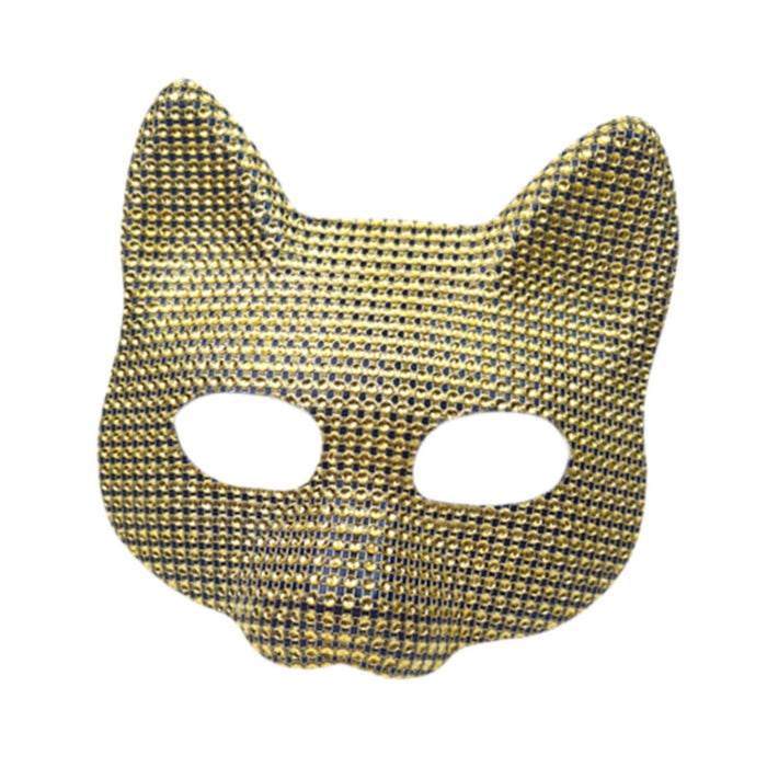 Crofta Fox Mask Cosplay Prop Costume Accessory for Dancing Party Carnival Halloween Gold