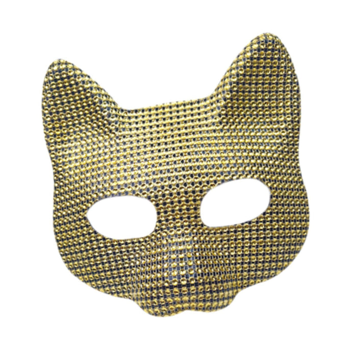 Crofta Fox Mask Cosplay Prop Costume Accessory for Dancing Party Carnival Halloween Gold