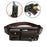 Belt Bag Small Chest Bag Fashion Portable Multipurpose PU Leather Fanny Pack S Brown