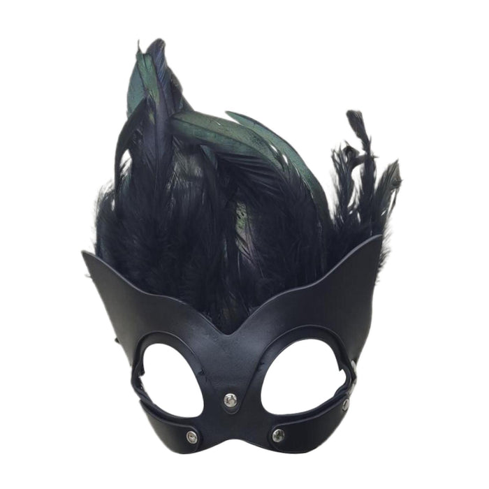 Crofta Women's Cat Mask Halloween Costume Accessory for Night Club Parties Holidays