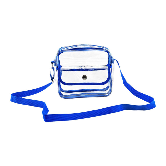 Crofta Clear Bag Stadium Approved Clear Crossbody Purse for Festivals Sports Travel