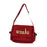 Crofta Crossbody Bag Novelty School Bag Shoulder Purse for Commuting Outdoor Riding Red