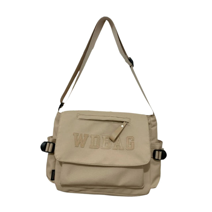 Crofta Crossbody Bag Novelty School Bag Shoulder Purse for Commuting Outdoor Riding Khaki