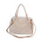 Crofta Womens Plush Bag Casual Stylish Shoulder Purse for Travel Shopping Commuting Khaki