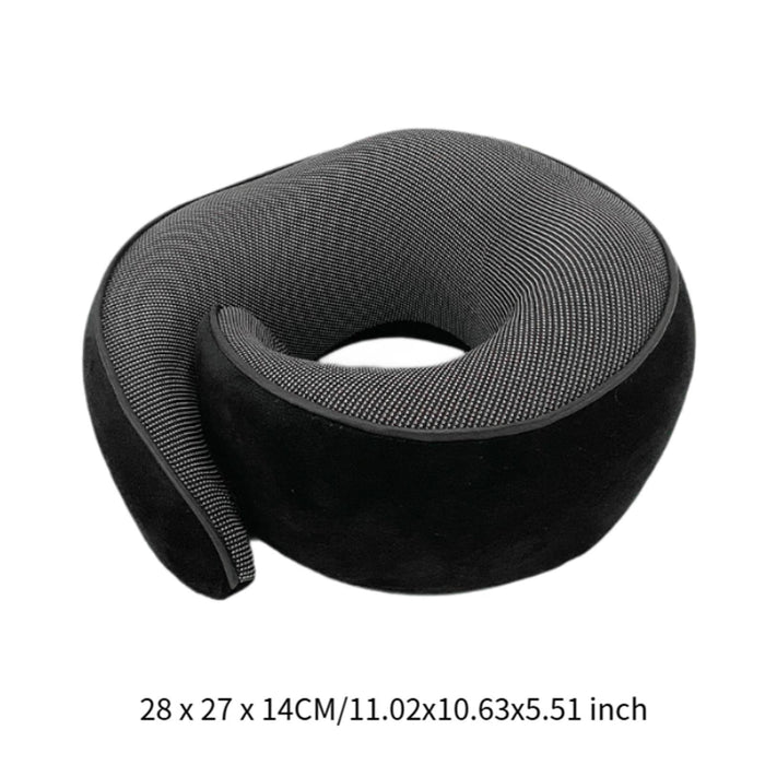 Airplane Travel Pillow Ergonomic U Shape Pillow for Relaxing Road Trip Gifts Black